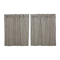 Vhc Brands Ashmont Ticking 2-pc. Rod Pocket Window Tier