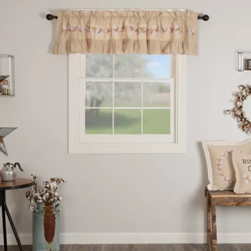 Vhc Brands Ashmont Cotton Bol Rod Pocket Valance