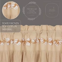 Vhc Brands Ashmont Cotton Bol Rod Pocket Valance