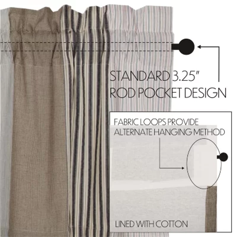 Vhc Brands Ashmont Patchwork Rod Pocket Valance