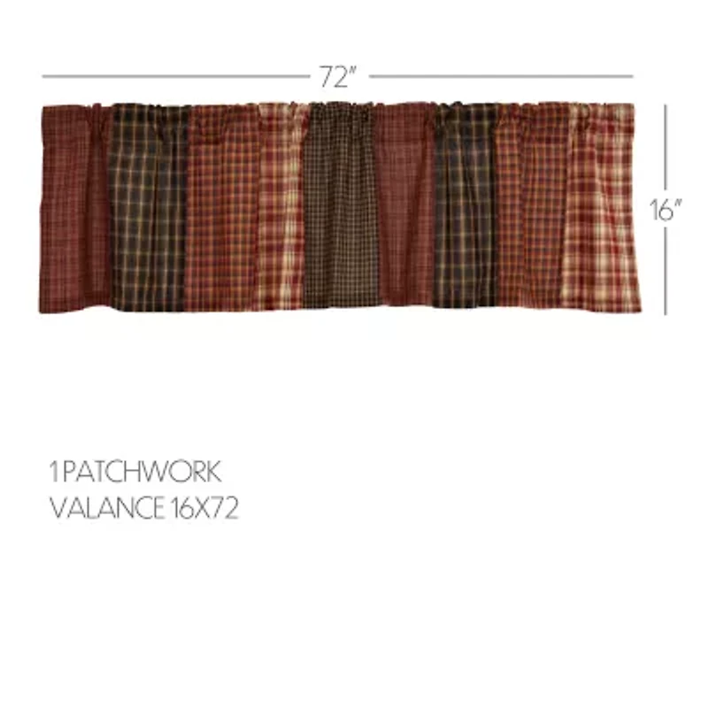 Vhc Brands Beckham Patchwork Rod Pocket Valance
