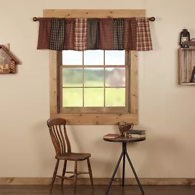 Vhc Brands Beckham Patchwork Rod Pocket Tailored Valance