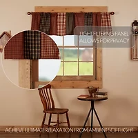 Vhc Brands Beckham Patchwork Rod Pocket Valance