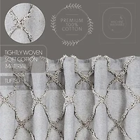 Vhc Brands Frayed Lattice Rod Pocket Valance