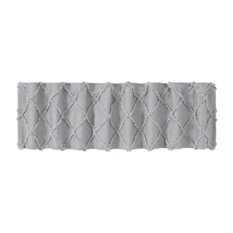 Vhc Brands Frayed Lattice Rod Pocket Valance
