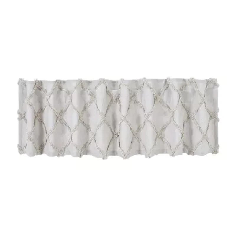 Vhc Brands Frayed Lattice Rod Pocket Valance
