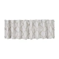 Vhc Brands Frayed Lattice Rod Pocket Valance