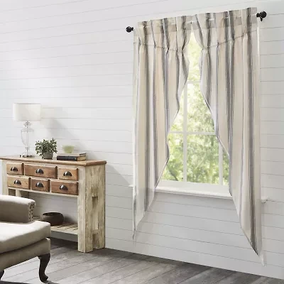 Vhc Brands Grace Prairie Rod Pocket Light-Filtering Set of 2 Curtain Panel