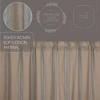 Vhc Brands Grain Sack Swag Rod Pocket Tailored Valance
