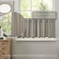 Vhc Brands Grain Sack 2-pc. Rod Pocket Window Tier