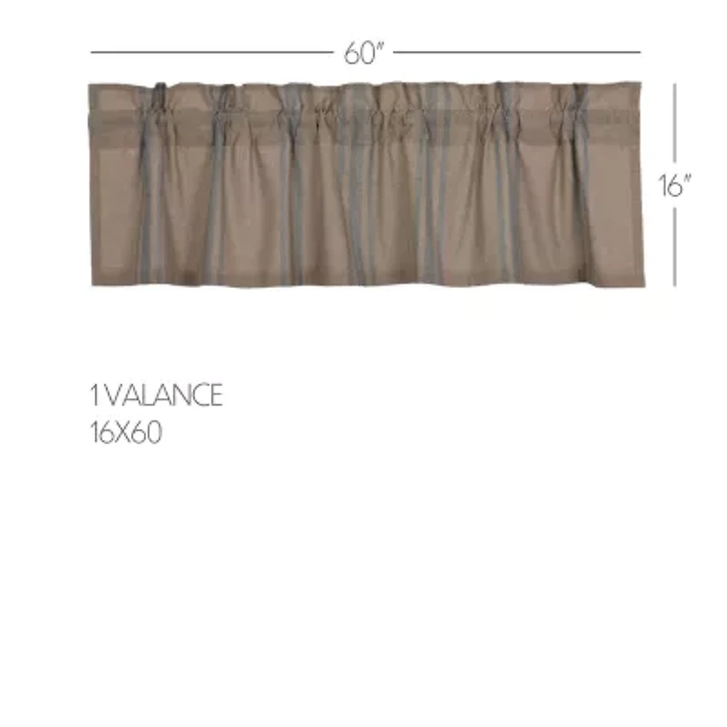 Vhc Brands Grain Sack Rod Pocket Tailored Valance