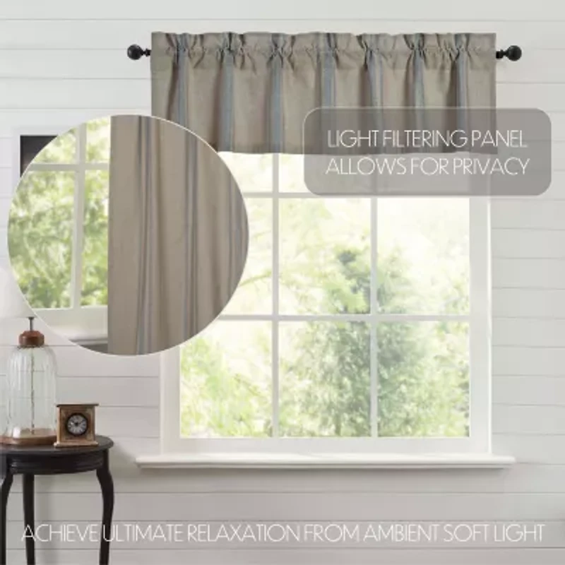 Vhc Brands Grain Sack Rod Pocket Tailored Valance