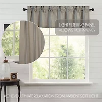 Vhc Brands Grain Sack Rod Pocket Tailored Valance
