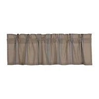Vhc Brands Grain Sack Rod Pocket Tailored Valance