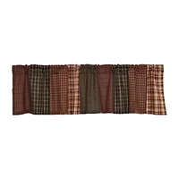 Vhc Brands Beckham Patchwork Rod Pocket Valance