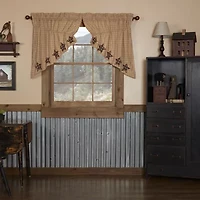 Vhc Brands Bingham Star Prairie Swag Rod Pocket Tailored Valance