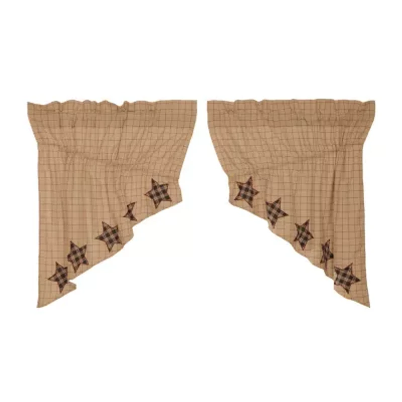 Vhc Brands Bingham Star Prairie Swag Rod Pocket Tailored Valance