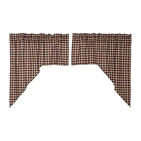 Vhc Brands Bingham Star Plaid Swag Rod Pocket Tailored Valance