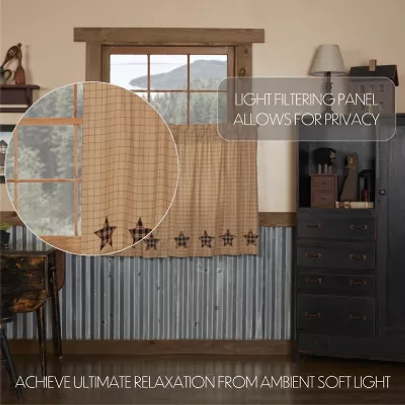 Vhc Brands Bingham Star 2-pc. Rod Pocket Window Tier