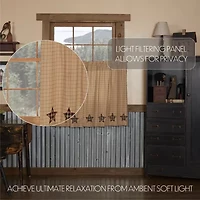 Vhc Brands Bingham Star 2-pc. Rod Pocket Window Tier