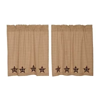 Vhc Brands Bingham Star 2-pc. Rod Pocket Window Tier