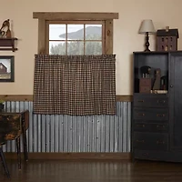 Vhc Brands Bingham Star Plaid 2-pc. Rod Pocket Window Tier