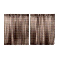 Vhc Brands Bingham Star Plaid 2-pc. Rod Pocket Window Tier
