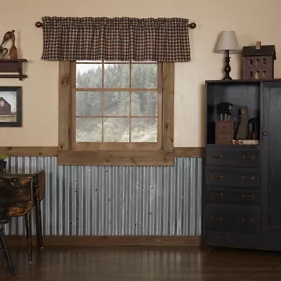 Vhc Brands Bingham Star Rod Pocket Tailored Valance