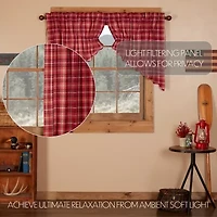 Vhc Brands Braxton Prairie Swag Rod Pocket Scallop Valance