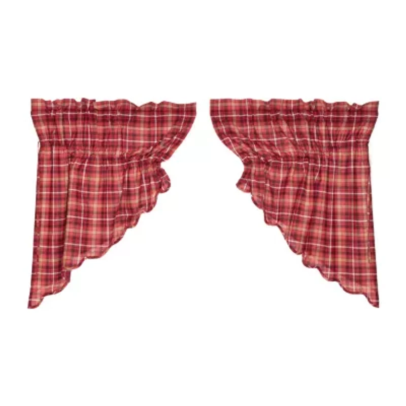 Vhc Brands Braxton Prairie Swag Rod Pocket Scallop Valance