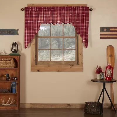 Vhc Brands Braxton Swag Rod Pocket Scallop Valance