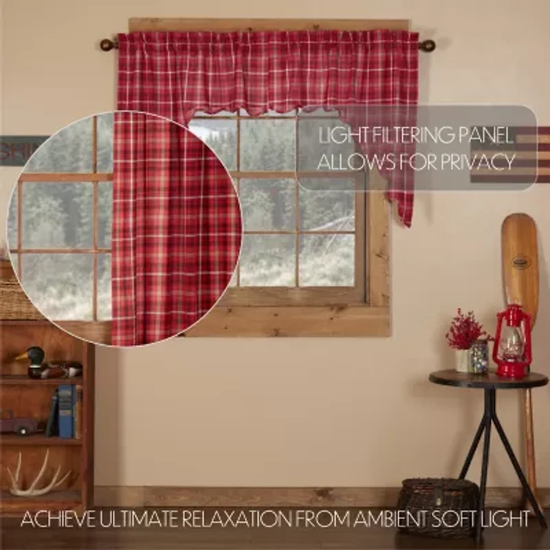 Vhc Brands Braxton Swag Rod Pocket Scallop Valance