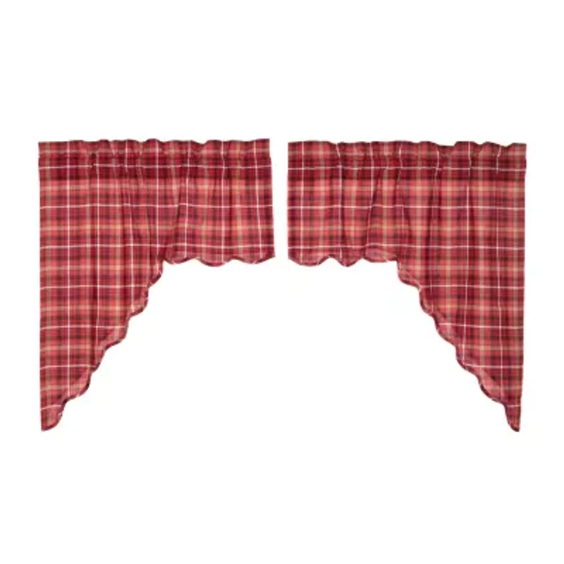 Vhc Brands Braxton Swag Rod Pocket Scallop Valance