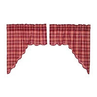 Vhc Brands Braxton Swag Rod Pocket Scallop Valance