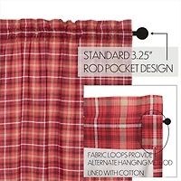 Vhc Brands Braxton 2-pc. Rod Pocket Window Tier
