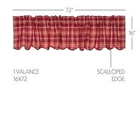 Vhc Brands Braxton Rod Pocket Scallop Valance