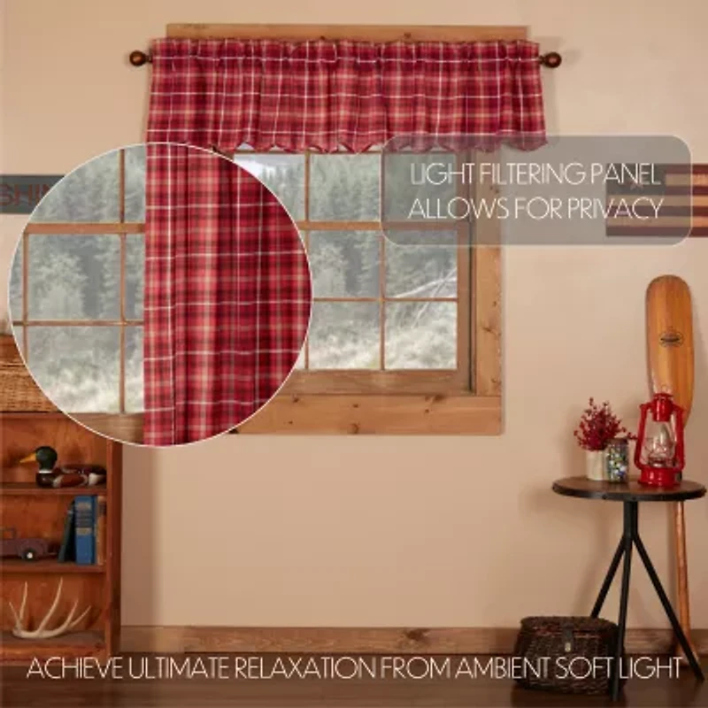 Vhc Brands Braxton Rod Pocket Scallop Valance