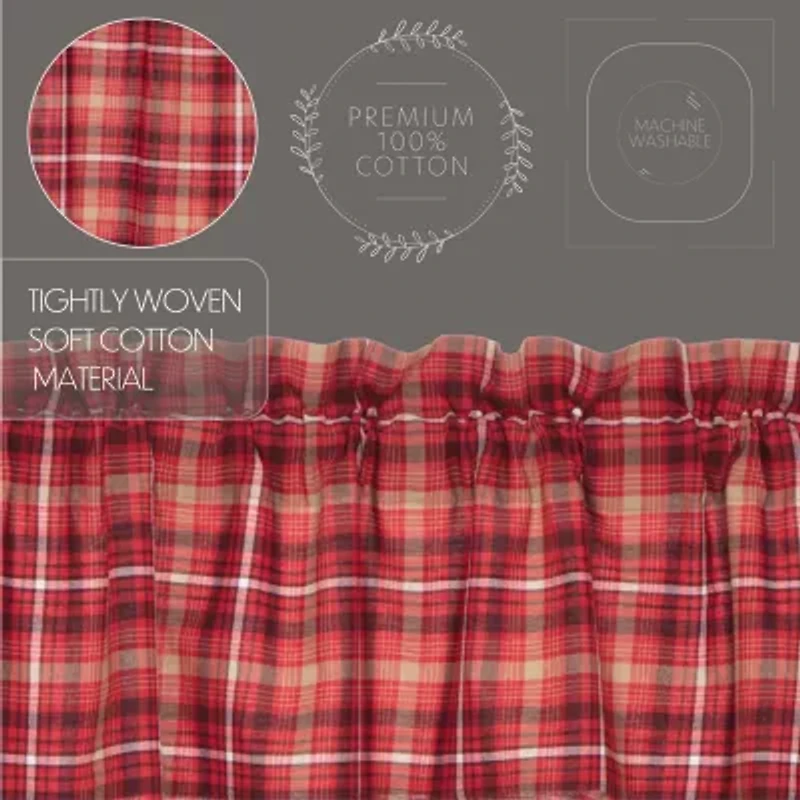 Vhc Brands Braxton Rod Pocket Scallop Valance