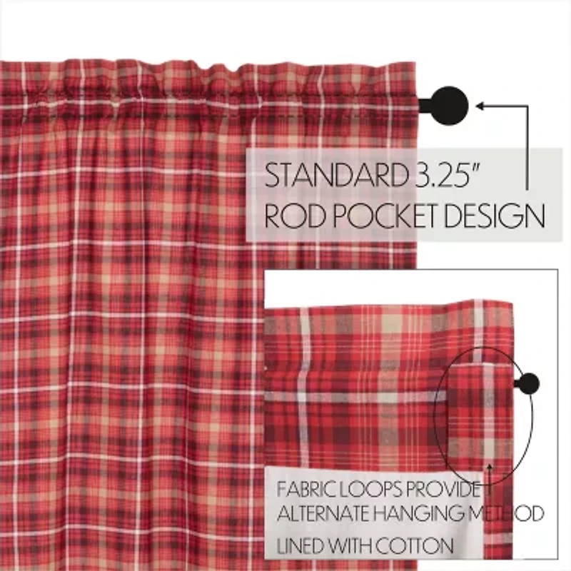Vhc Brands Braxton Rod Pocket Scallop Valance
