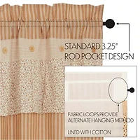 Vhc Brands Camilia 2-pc. Rod Pocket Window Tier