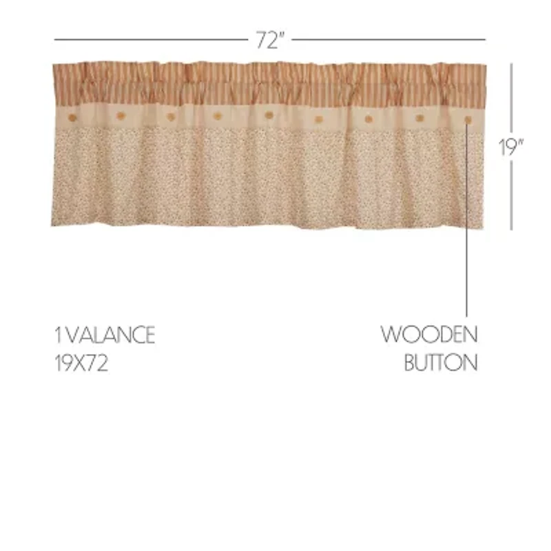 Vhc Brands Camilia Rod Pocket Valance