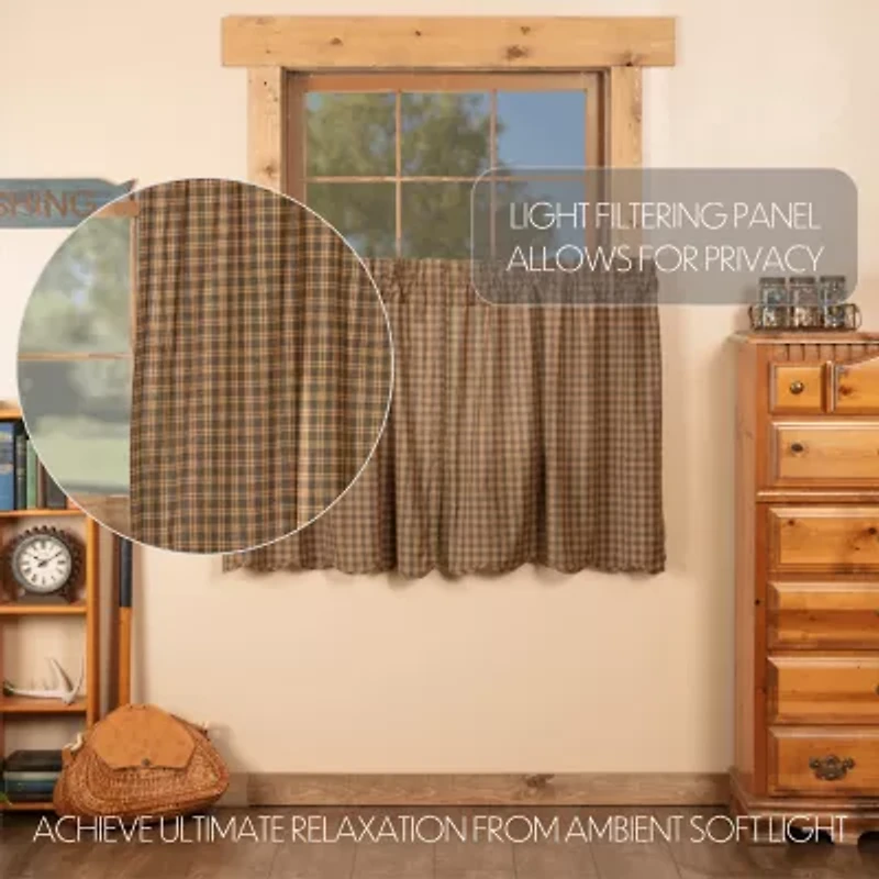 Vhc Brands Cedar Ridge 2-pc. Rod Pocket Window Tier