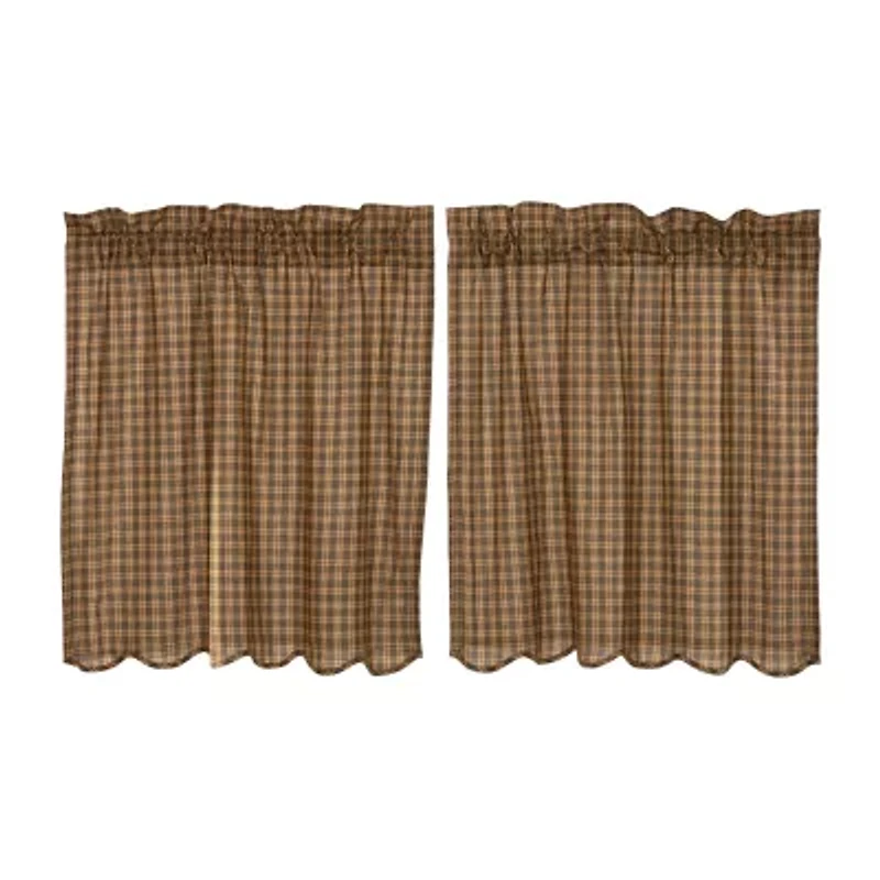 Vhc Brands Cedar Ridge 2-pc. Rod Pocket Window Tier