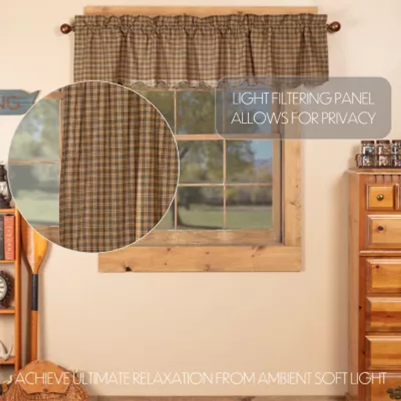 Vhc Brands Cedar Ridge Scalloped Rod Pocket Valance