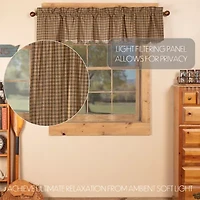 Vhc Brands Cedar Ridge Scalloped Rod Pocket Valance