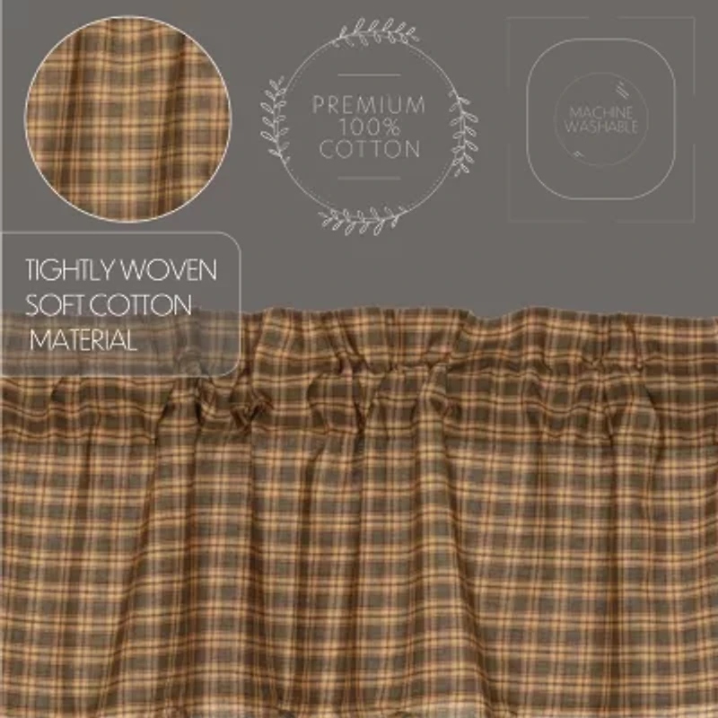 Vhc Brands Cedar Ridge Scalloped Rod Pocket Valance
