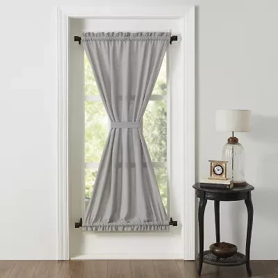 Vhc Brands Cotton Burlap Light-Filtering Rod Pocket Single Door Panel Curtain