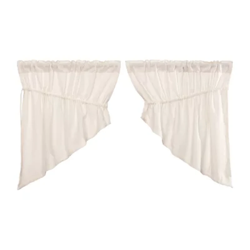 Vhc Brands Cotton Burlap Prairie Swag Rod Pocket Valance