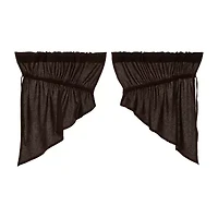 Vhc Brands Cotton Burlap Prairie Swag Rod Pocket Tailored Valance