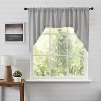 Vhc Brands Cotton Burlap Swag Rod Pocket Tailored Valance